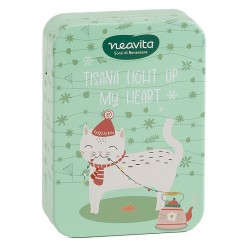 Neavita Gatto Tea & Friends Scatola in Metallo con 3 Filtri Bio Assortiti