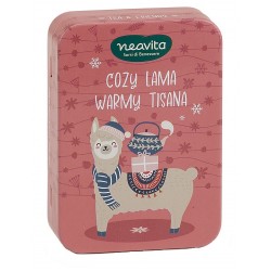 Neavita Lama Tea & Friends Scatola in Metallo con 3 Filtri Bio Assortiti