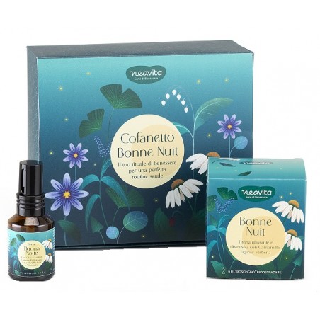 Neavita Cofanetto Bonne Nuit con Tisana della Buonanotte e Spray Cuscino per una perfetta routine serale Neavita Cofanetto Bonne Nuit con Tisana della Buonanotte e Spray Cuscino per una perfetta routine serale
