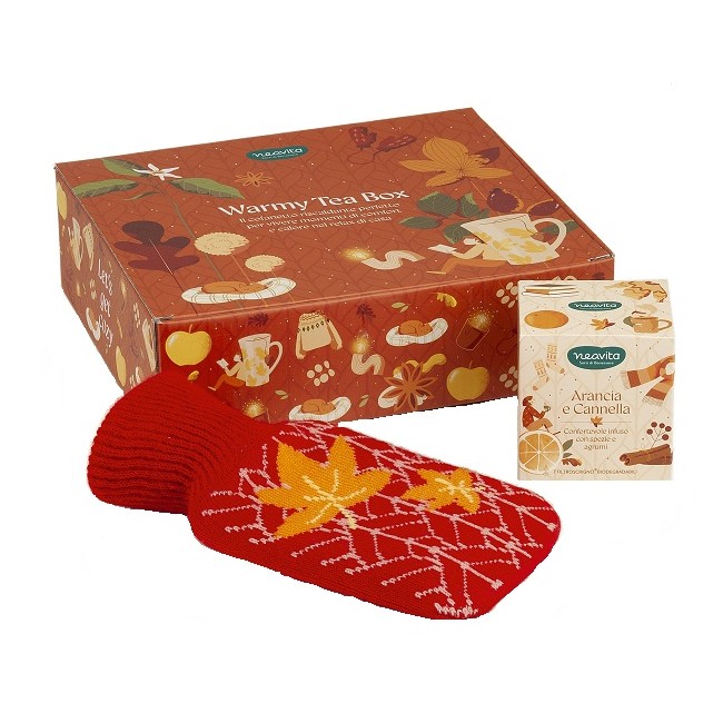 Neavita Cofanetto Warmy Tea con Infuso Arancia e Cannella 7 Filtri e Boule Acqua Calda da 250 ml