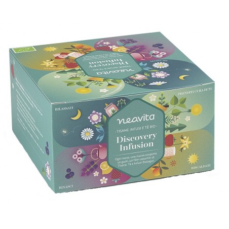 Neavita Cofanetto Discovery Infusion con Selezione Infusi e Tisane Bio 40 Filtri Idea Regalo 2025 Neavita Cofanetto Discovery Infusion con Selezione Infusi e Tisane Bio 40 Filtri Idea Regalo 2025