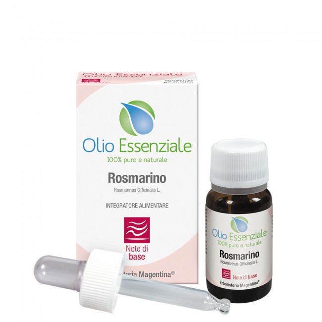 Erboristeria Magentina Rosmarino Olio Essenziale Puro 100% Naturale 10 ml Uso Alimentare