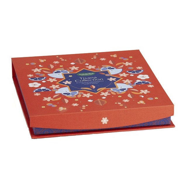 Herbal Product Neavita Cofanetto Tisana Collection Rosso Quadrato con 27 Tisane Bio Assortite Idea Regalo
