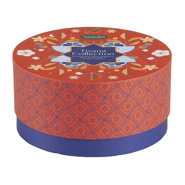 Herbal Product Neavita Cofanetto Tisana Collection Rosso Tondo con 40 Tisane Bio Assortite Idea Regalo