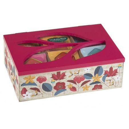 Herbal Product Neavita Tisane Collection Cofanetto in Legno Quadrato Rosso con 30 Filtri Tisane Bio Assortite Herbal Product Neavita Tisane Collection Cofanetto in Legno Quadrato Rosso con 30 Filtri Tisane Bio Assortite