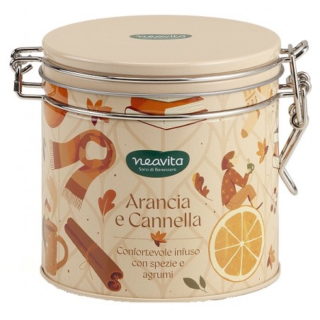 Neavita Warmy Tea Barattolo con Infuso Arancia Cannella 12 Filtri