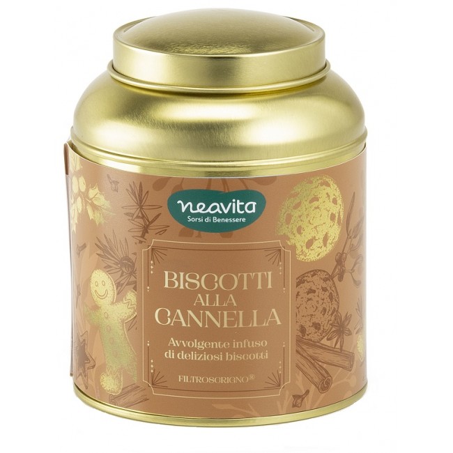 Neavita Caddy con Infuso Biscotti alla Cannella 12 Filtri Infusi Golosi