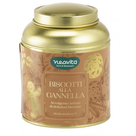 Neavita Caddy con Infuso Biscotti alla Cannella 12 Filtri Infusi Golosi