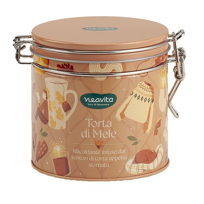 Neavita Barattolo Warmy Tea con Infuso Torta di Mele 12 Filtri