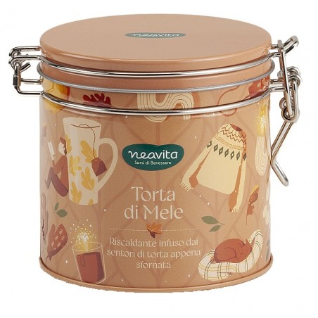 Neavita Barattolo Warmy Tea con Infuso Torta di Mele 12 Filtri