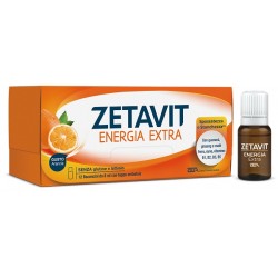 Zetavit Energia Extra Integratore per Stanchezza e Spossatezza 12 Flaconcini 8 ml