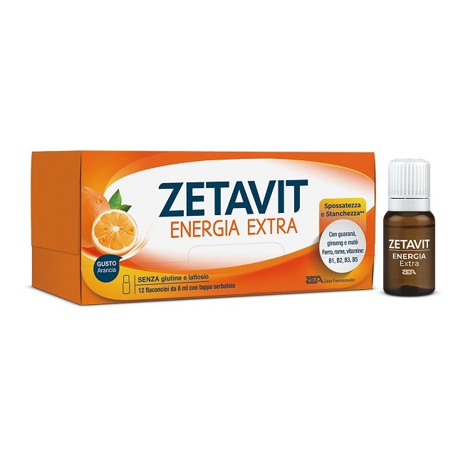 Zeta Farmaceutici Zetavit Energia Extra 12 Flaconcini 8 Ml