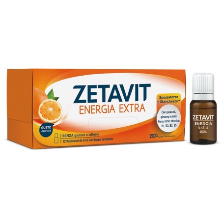 Zeta Farmaceutici Zetavit Energia Extra 12 Flaconcini 8 Ml