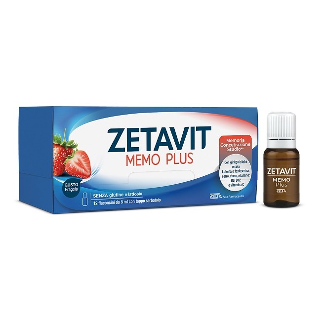 Zetavit Memo Plus Integratore Tonico per la Memoria 12 Flaconcini 8 ml Zetavit Memo Plus Integratore Tonico per la Memoria 12 Flaconcini 8 ml
