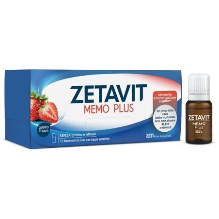 Zetavit Memo Plus Integratore Tonico per la Memoria 12 Flaconcini 8 ml Zetavit Memo Plus Integratore Tonico per la Memoria 12 Flaconcini 8 ml