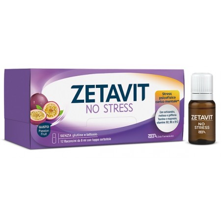 Zeta Farmaceutici Zetavit No Stress 12 Flaconcini 8 Ml