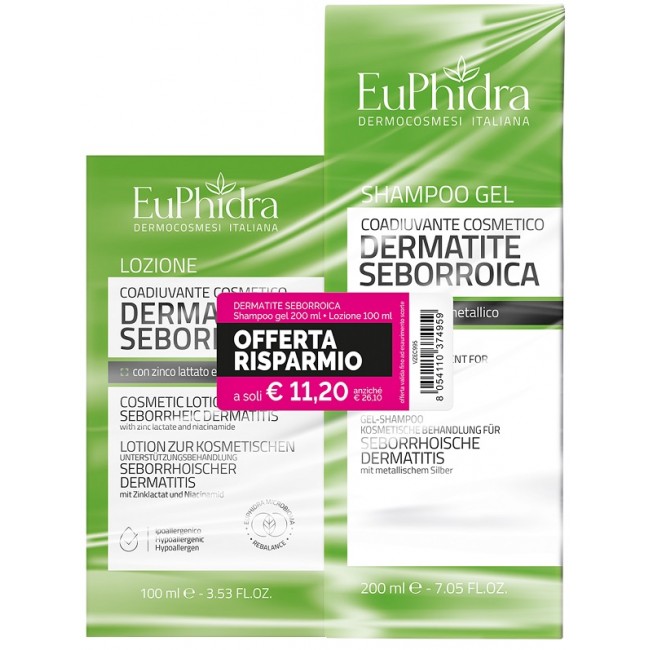 Euphidra Dermatite Seborroica Abbinata con Shampoo Gel e Lozione