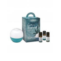 Nasoterapia Kit Aromaterapia Home Forest Diffusore Nux Agave + Oli Essenziali di Eucalipto-Pino Mugo-Abete Siberiano da 5 ml