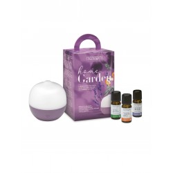 Nasoterapia Kit Aromaterapia Home Garden Diffusore Nux Verbena + Oli Essenziali di Menta-Arancio Dolce-Lavanda da 5 ml