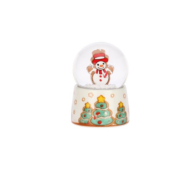 Thun Palla di Natale Boule De Neige Piccola con Pupazzo Frosty Edizione 2025