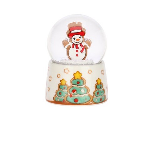 Thun Palla di Natale Boule De Neige Piccola con Pupazzo Frosty Edizione 2025 Thun Palla di Natale Boule De Neige Piccola con Pupazzo Frosty Edizione 2025