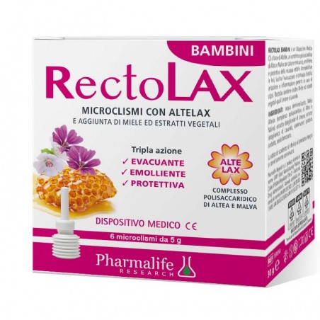 Pharmalife Research Rectolax Bambini Microclismi 6 Pezzi Da 5 G