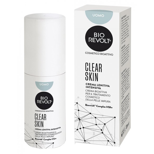 Enzymmanagement Ag Biorevolt Rx Clear Skin Uomo Crema Lenitiva Intensiva Bioattiva Per Pelle Impura 30 Ml