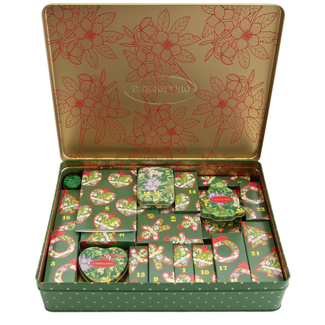 Calendario dell'Avvento 2025 L'Erbolario Festa di Fiori Edizione Limitata Scatola Interna