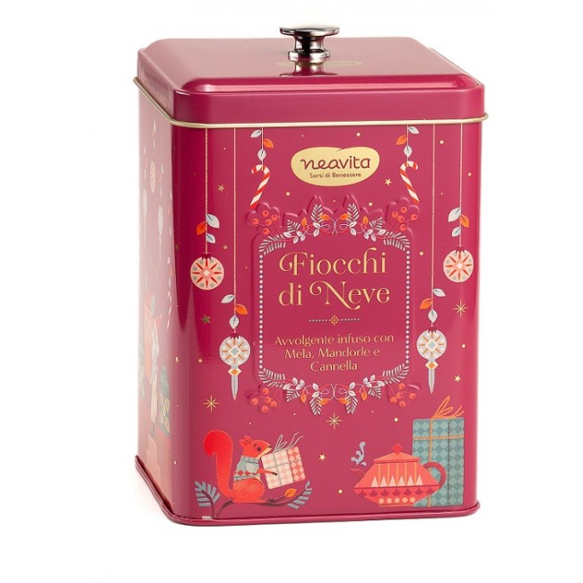 Herbal Products Neavita Infuso Fiocchi Di Neve Filtroscrigno In Biscottiera Natale 15 Filtri Da 3,5 G