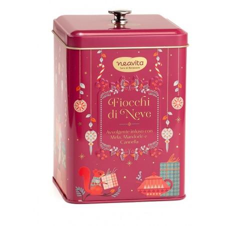 Herbal Products Neavita Infuso Fiocchi Di Neve Filtroscrigno In Biscottiera Natale 15 Filtri Da 3,5 G