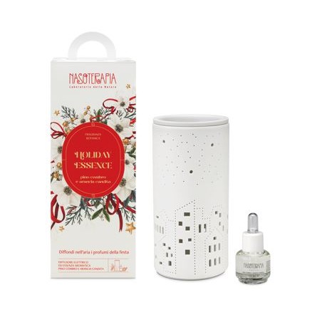 Nasoterapia Kit Holiday Essence con Diffusore Elettrico Christmas Town e Essenza Arancio Dolce e Pino Cembro 15 ml Nasoterapia Kit Holiday Essence con Diffusore Elettrico Christmas Town e Essenza Arancio Dolce e Pino Cembro 15 ml
