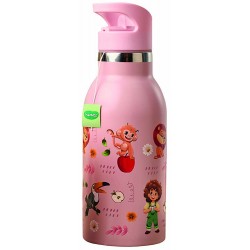 Neavita Kids Thermos Bottiglia  Termica Rosa per Bambini 400 ml