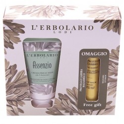 L'Erbolario Assenzio Cofanetto con Crema Mani + Balsamo Proteggilabbra - Idea Regalo