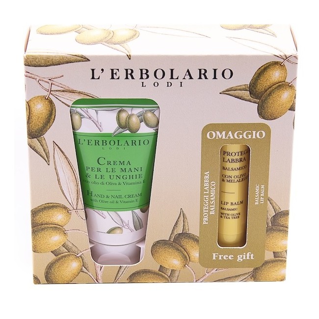 L'Erbolario Cofanetto Regalo con Crema Mani & Unghie 75 ml e Balsamo Proteggilabbra