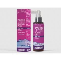 Aessere Potassio Superiore Colloidale Plus 1000 ppm Integratore per Crampi Muscolari Spray 100 ml