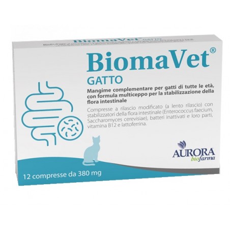 Aurora Biofarma Biomavet Gatto 380mg 12 Compresse