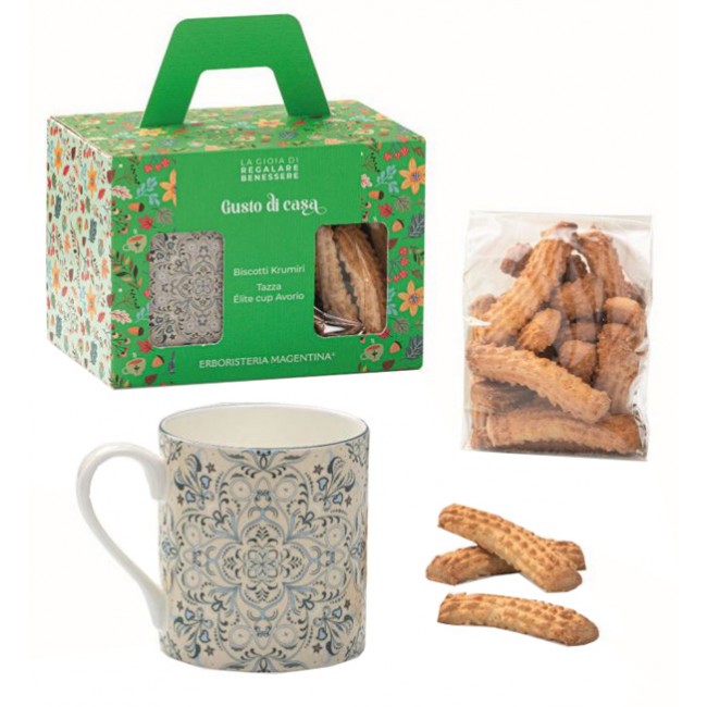Erboristeria Magentina Kit Gusto di Casa con Tazza e Biscotti 150 g Novità 2025 Erboristeria Magentina Kit Gusto di Casa con Tazza e Biscotti 150 g Novità 2025