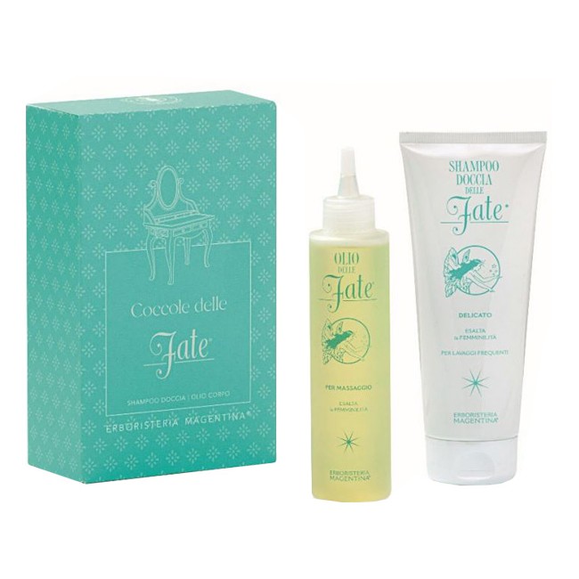 Erboristeria Magentina Kit Coccole delle Fate con Shampoo Doccia 200 ml e Olio Delle Fate 150 ml Edizione Limitata 2025 Erboristeria Magentina Kit Coccole delle Fate con Shampoo Doccia 200 ml e Olio Delle Fate 150 ml Edizione Limitata 2025