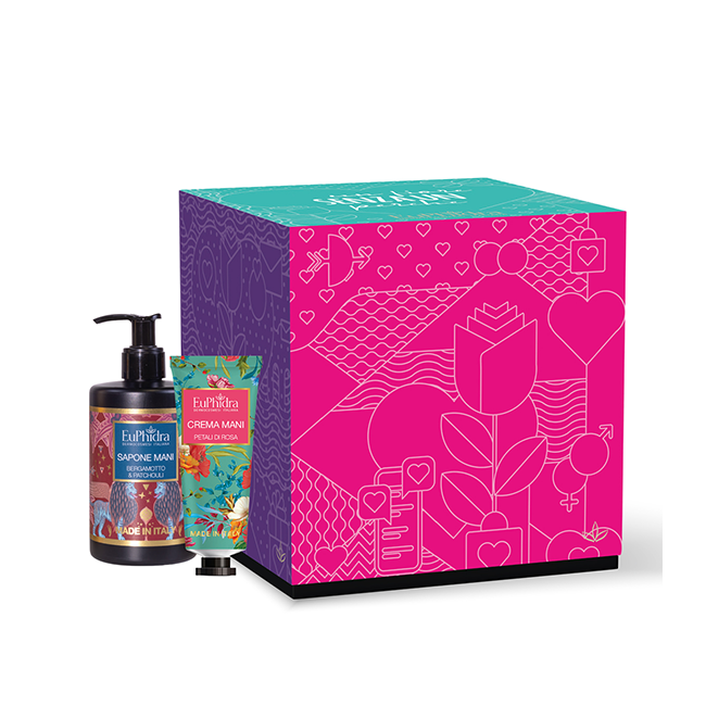 Euphidra Un Fiore Senza un Perche' Cofanetto Regalo con Sapone Mani 200 ml + Crema Mani 50 ml Novità 2025