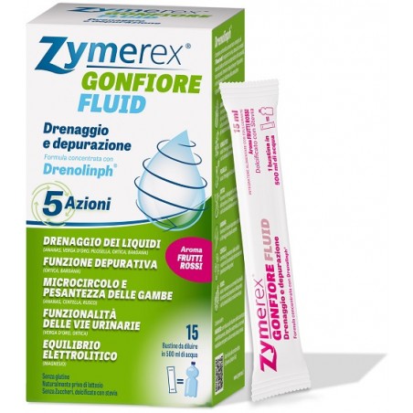 Wilco Farma Zymerex Gonfiore Fluid Frutti Rossi 15 Bustine