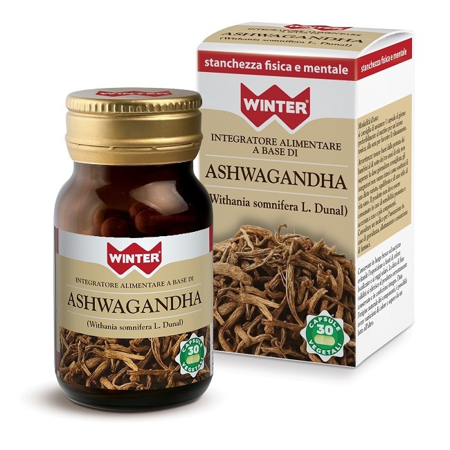 Ashwaganda Winter Integratore per Stanchezza Fisica e Mentale 30 Capsule Vegetali Ashwaganda Winter Integratore per Stanchezza Fisica e Mentale 30 Capsule Vegetali
