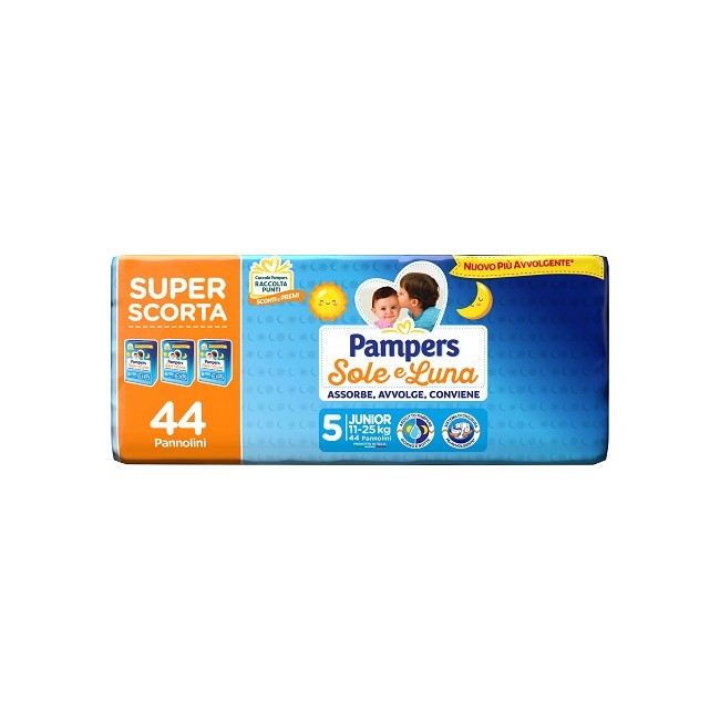 Fater Pampers Sole Luna Trio Junior 44 Pezzi