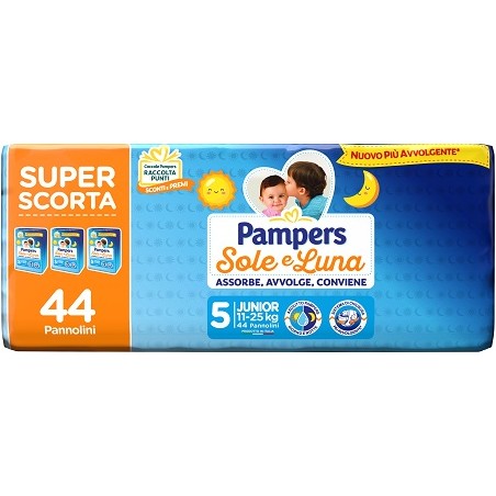 Fater Pampers Sole Luna Trio Junior 44 Pezzi