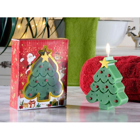 Candela Albero di Natale Profumata alla Vaniglia