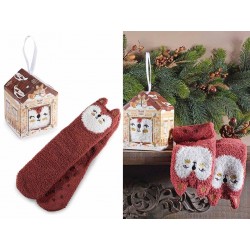 Confezione Regalo con Morbidi Calzini Antiscivolo Volpe Taglia Unica