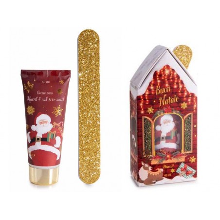 Confezione Regalo per le Mani con Lima Unghie e Crema Mani Mirra e Muschio