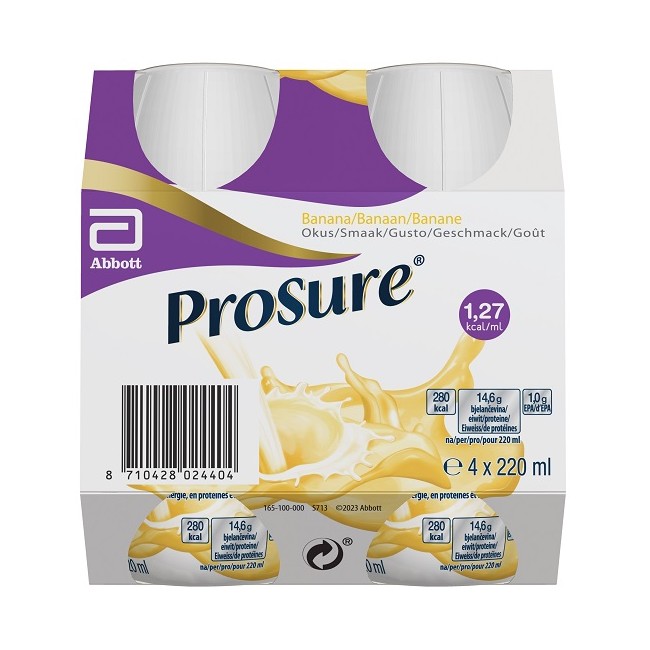 Abbott Prosure Banana 4 Bottiglie Da 220 Ml
