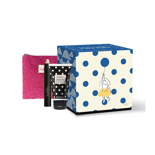 Euphidra Cofanetto Regalo Volare Oh Oh con Crema Mani 50 ml + Lip Balm + Beauty Pochette - Novità 2025 Edizione Limitata