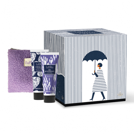 Euphidra Ballare Sotto La Pioggia Cofanetto Regalo Viso con Gel Detergente 100 ml + Crema Gel Matt 30 ml + Pochette