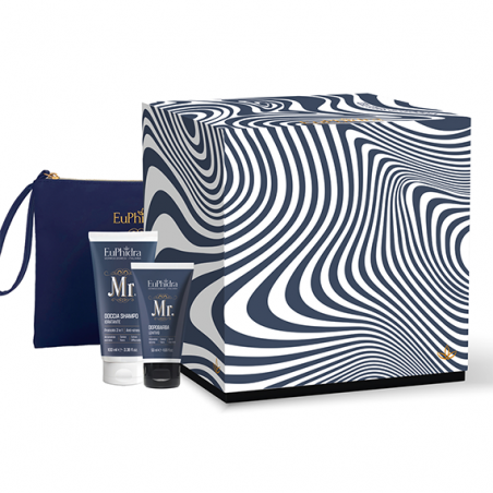 Euphidra Viaggiare Senza Meta Cofanetto Regalo Uomo con Doccia Shampoo 100 ml + Dopo Barba 30 ml + Pochette